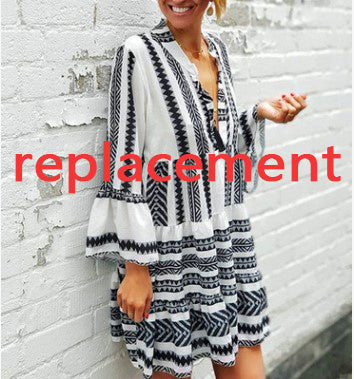 ANDREA - Modieuze boho midi jurk