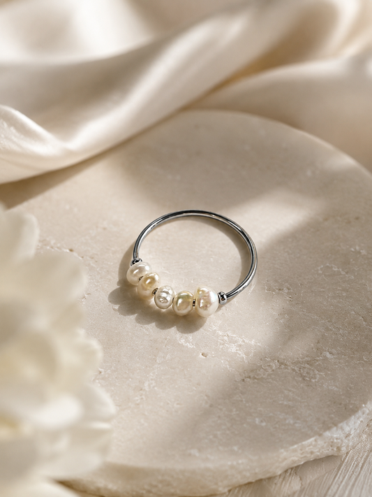 Lunaria Pearl Ring