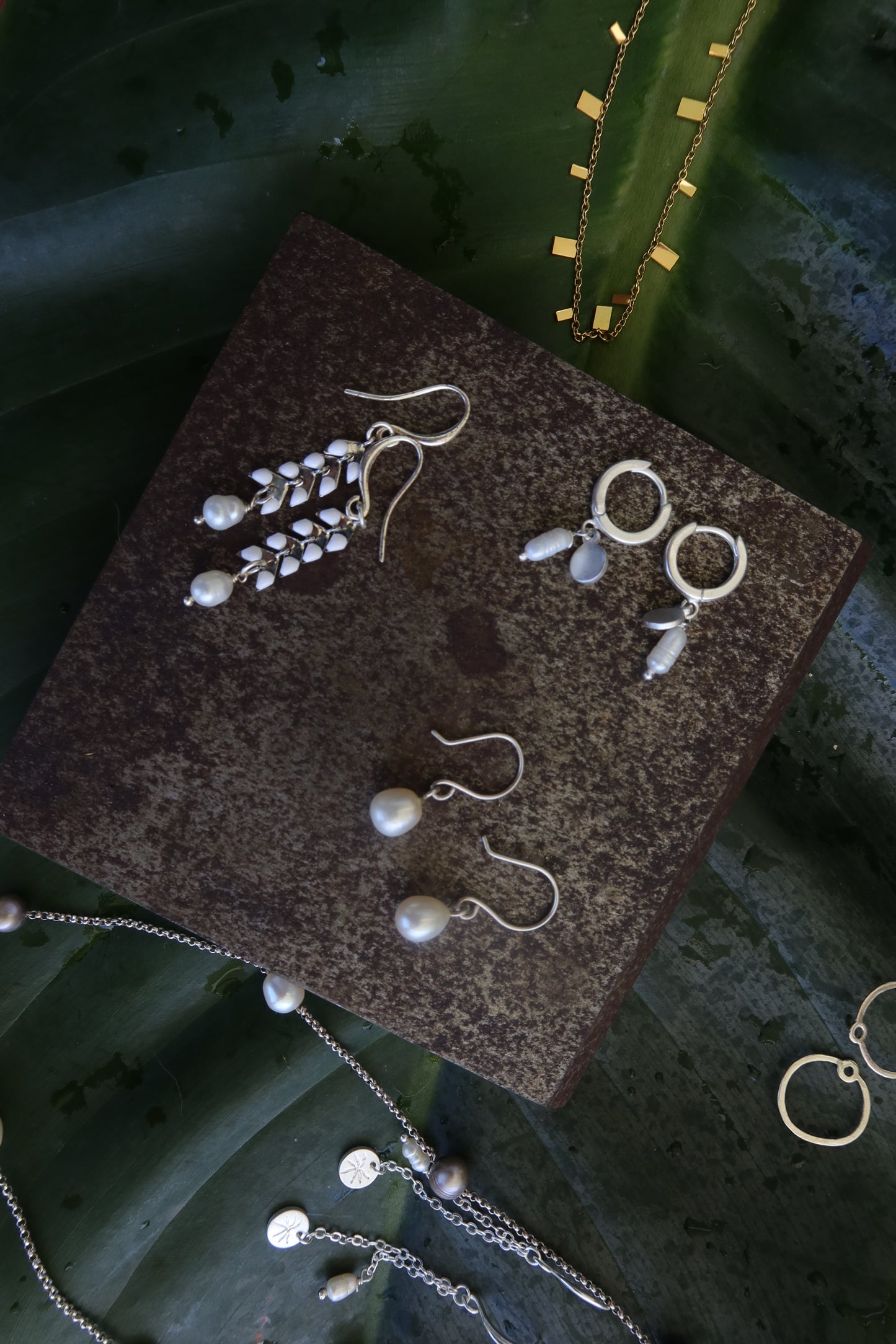 Legacy Pearl Hoops