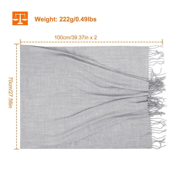 Mens Womens Oversize Cashmere Wool Shawl Wraps Blanket Winter