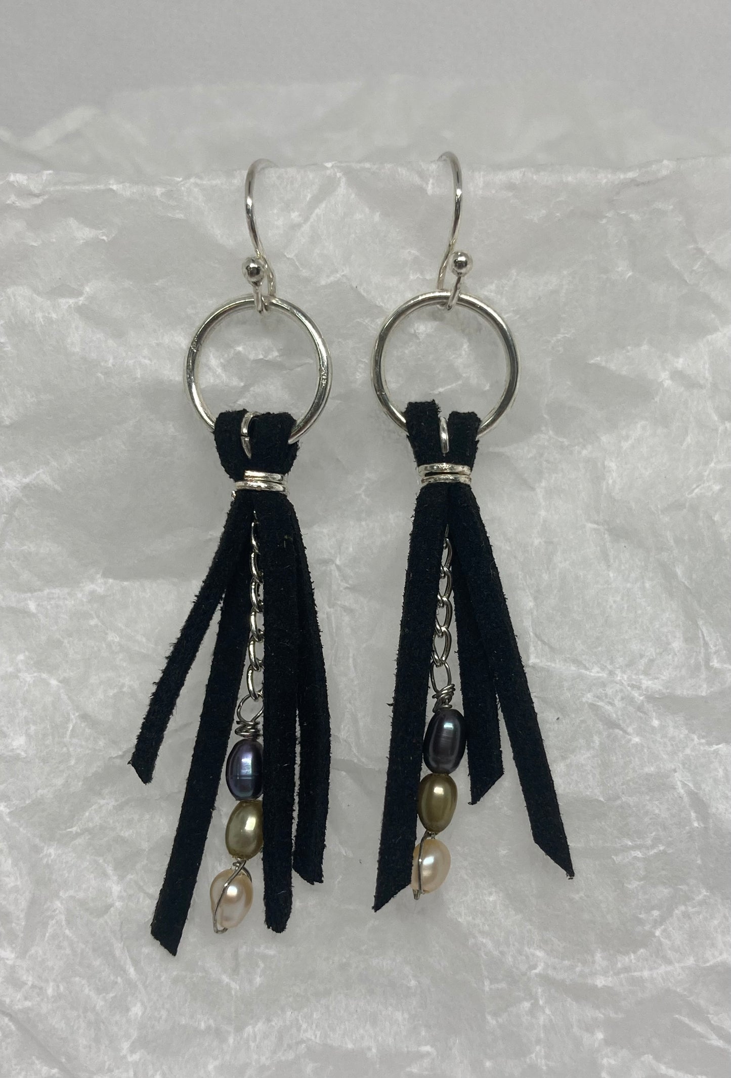 Black Suede Earrings
